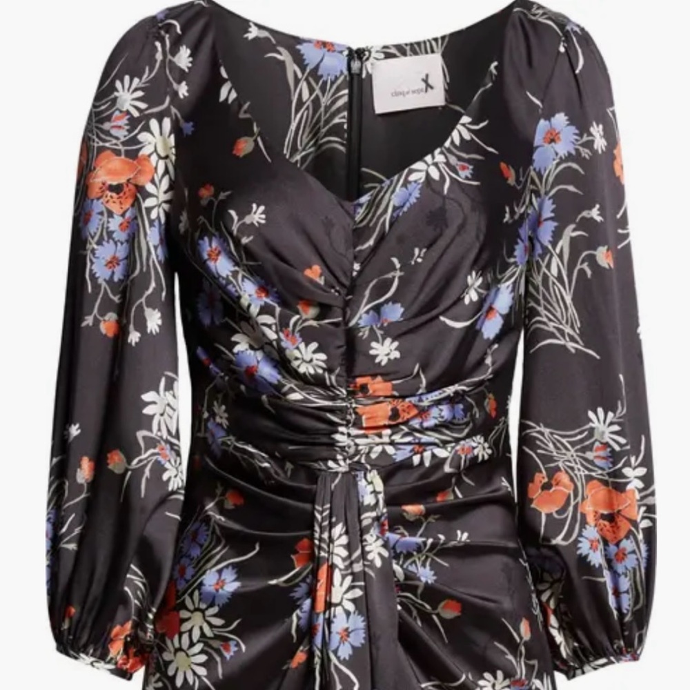 Cinq a Sept Three Quarter Sleeve Walker Dress